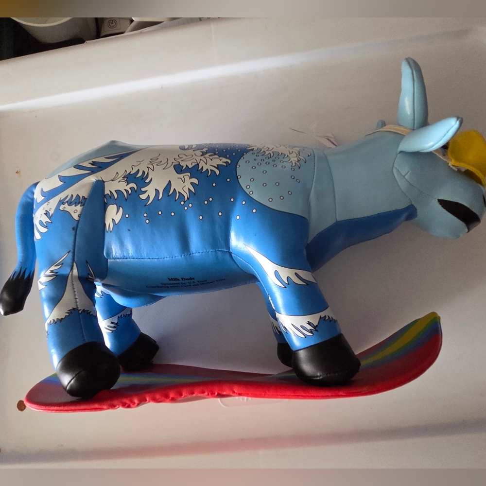 Decorative cow Plush from the CowParade public art exhibition series Colerful